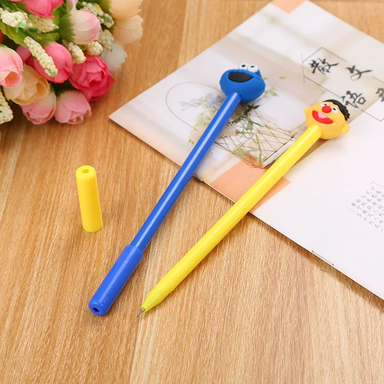 20 PCs Cartoon Happy Gel Pen Cute Student Ball Pen Creative Office Stationery Signature Pen Wholesale