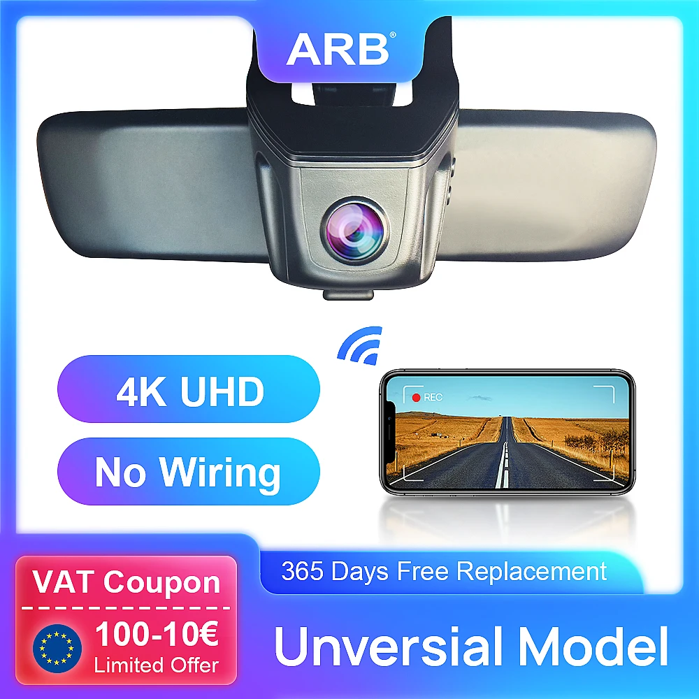 

Универсальный Автомобильный видеорегистратор ARB Dash Cam 4K 2,5 K 2160P 1944P UHD FHD Скрытая камера WiFi OEM