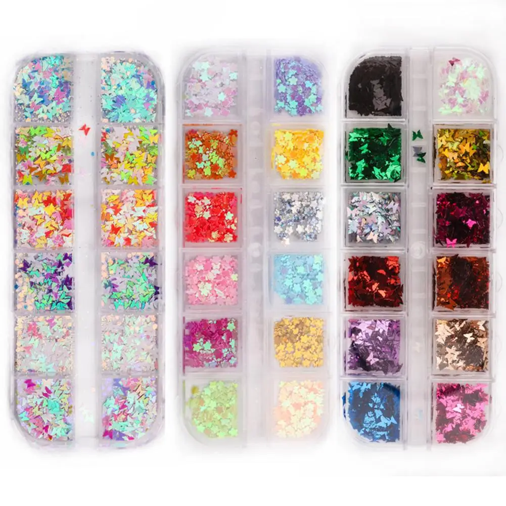 

Дизайн ногтей бабочка Звезда Сердце Круг блестки Сделай Сам блестки хлопья для маникюра декор для дизайна ногтей аксессуары для ногтей худ...