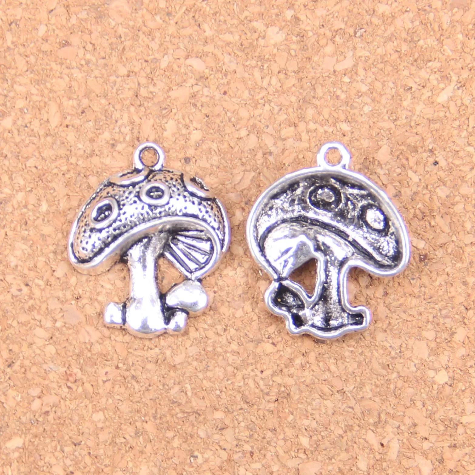 58 шт. Подвески в виде гриба 22x18 мм старинные подвески ювелирные изделия из