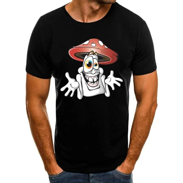

mushroom man New T Shirts Men Tshirts T-shirts Leisture Tops Cool Tees