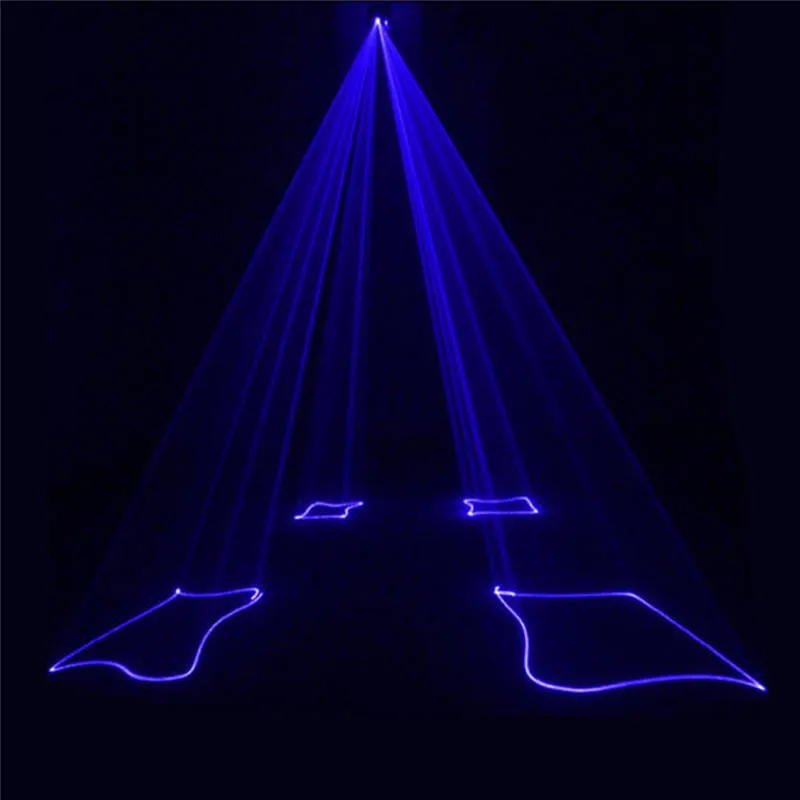 AUCD IR Sound Remote 8 CH DMX 450mW Blue Line Ray Scanner Laser Projector Light Disco DJ Party Effect Show Stage Array Lighting | Лампы и