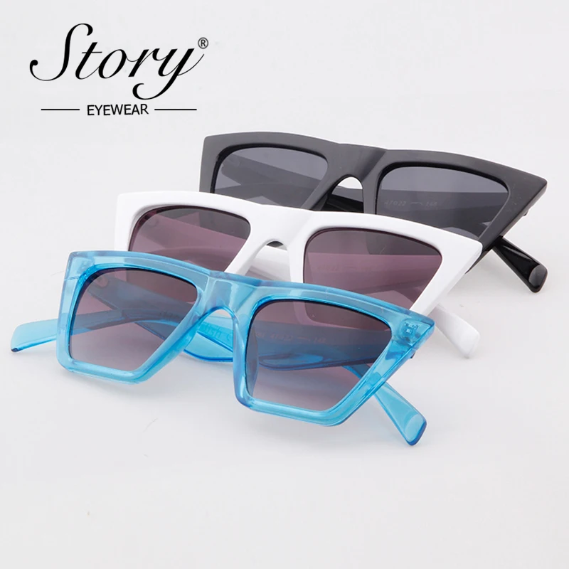 Женские маленькие квадратные солнцезащитные очки STORY роскошные брендовые
