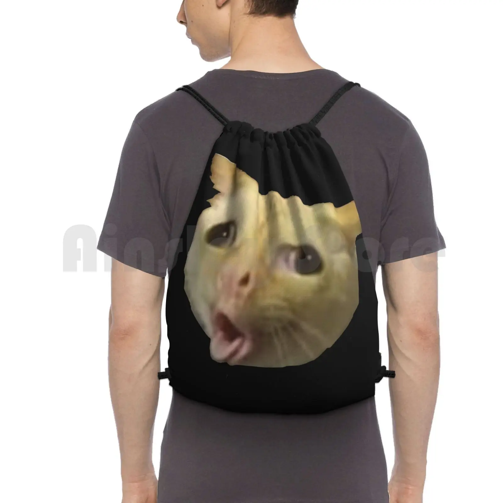 

Кошка кашет как детский мем женская сумка для тренажерного зала Водонепроницаемая кошка кашет как детский мем узор кошка