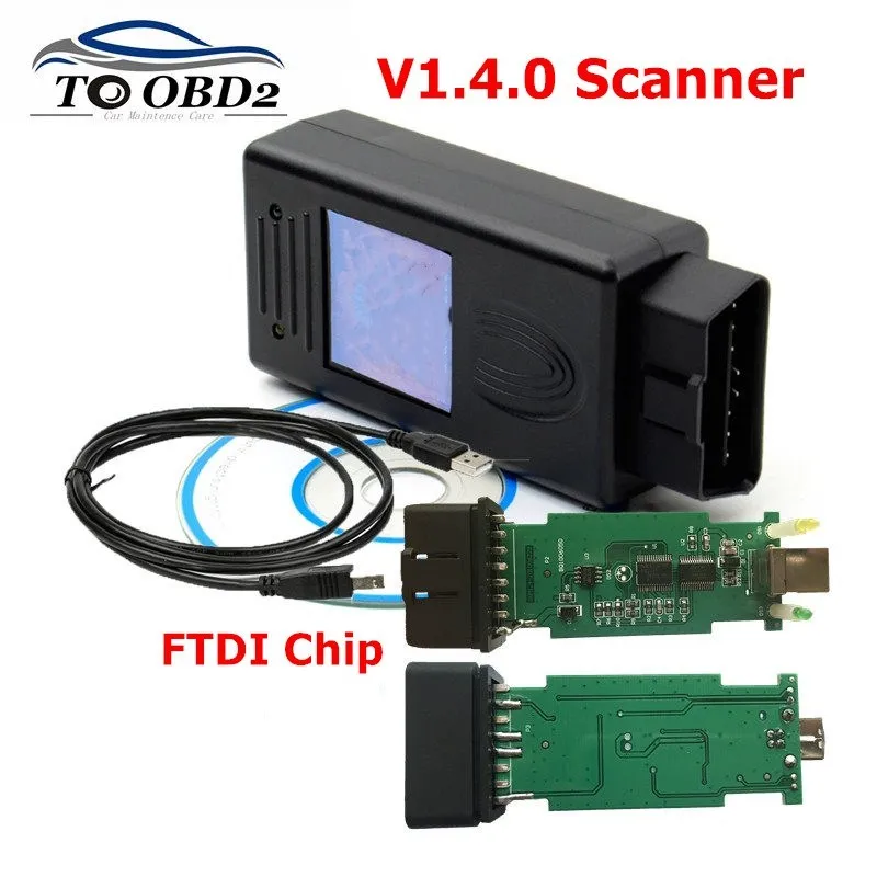 

Best Quality FOR BMW Scanner 1.4.0 Version OBD2 Code Reader 1.4 OBD Diagnsotic Tool fast Mult-Function Fits FTDI Chip