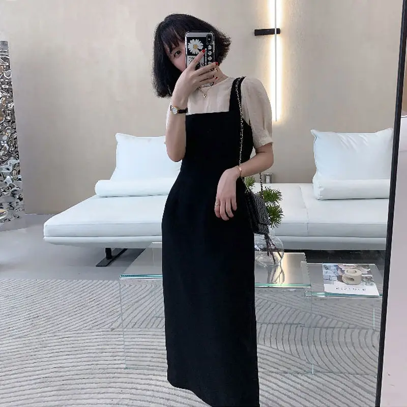 Женский комплект из двух предметов однотонная Повседневная Туника с круглым