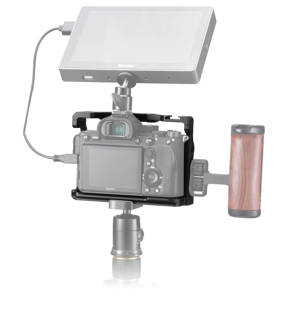 Vijim CA-02 клетка для камеры для sony A7R4 Ручка Рукоятка камера установка 1/4 резьбовое отверстие Расширение аксессуаров