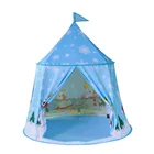 Складная палатка для игр в помещении, с замком принцессы, портативная, палатка-вигвам для детей