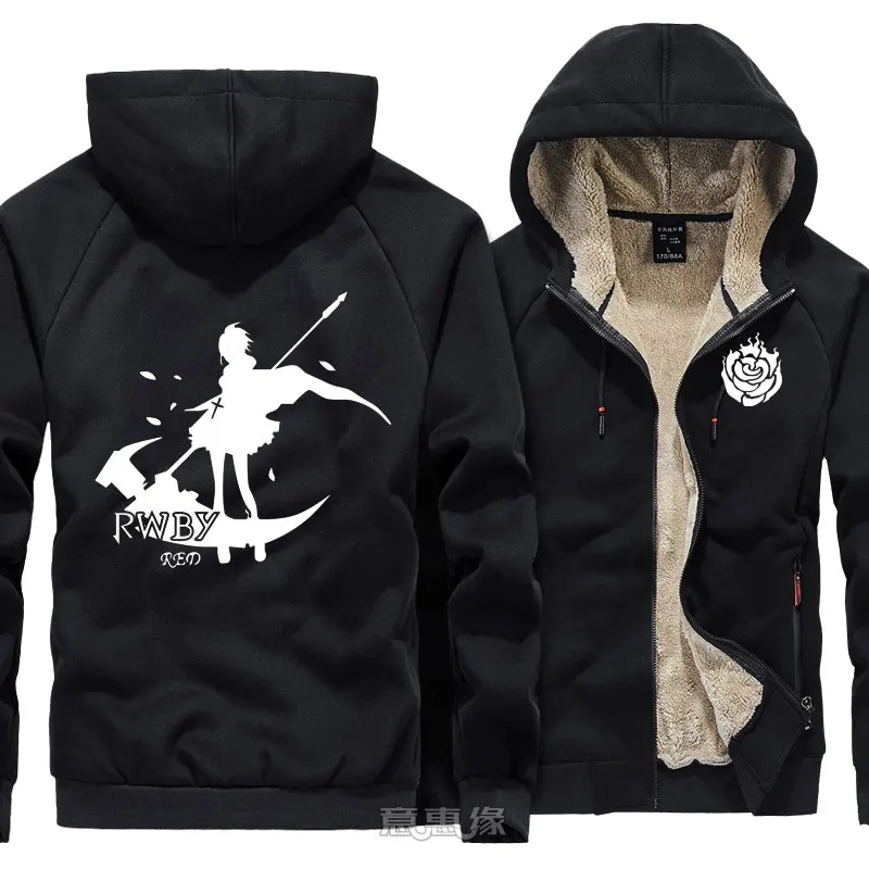 05 RWBY Толстовка Рубиновая роза Косплей для мужчин теплое пальто куртка зимняя Толстая на молнии толстовка с капюшоном - Цвет: 05