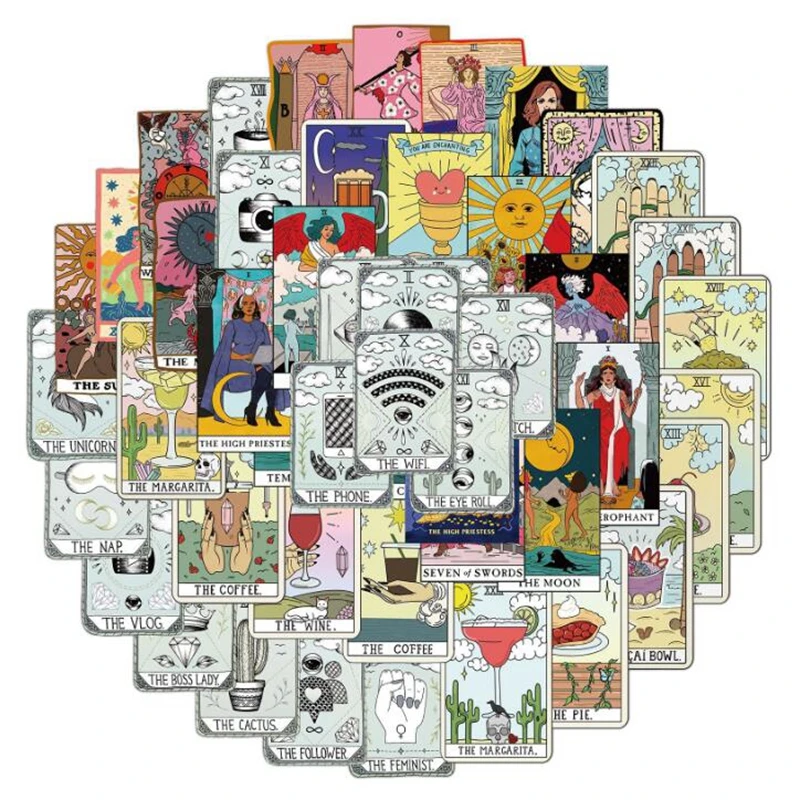 Наклейки для чемодана ноутбука холодильника мотоцикла скейтборда 50 дюймов