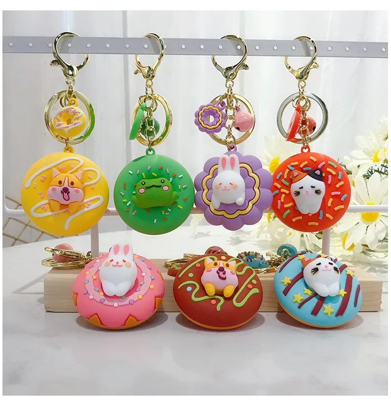 Брелок корги в виде пончика кошки кролика лягушки | Украшения и аксессуары