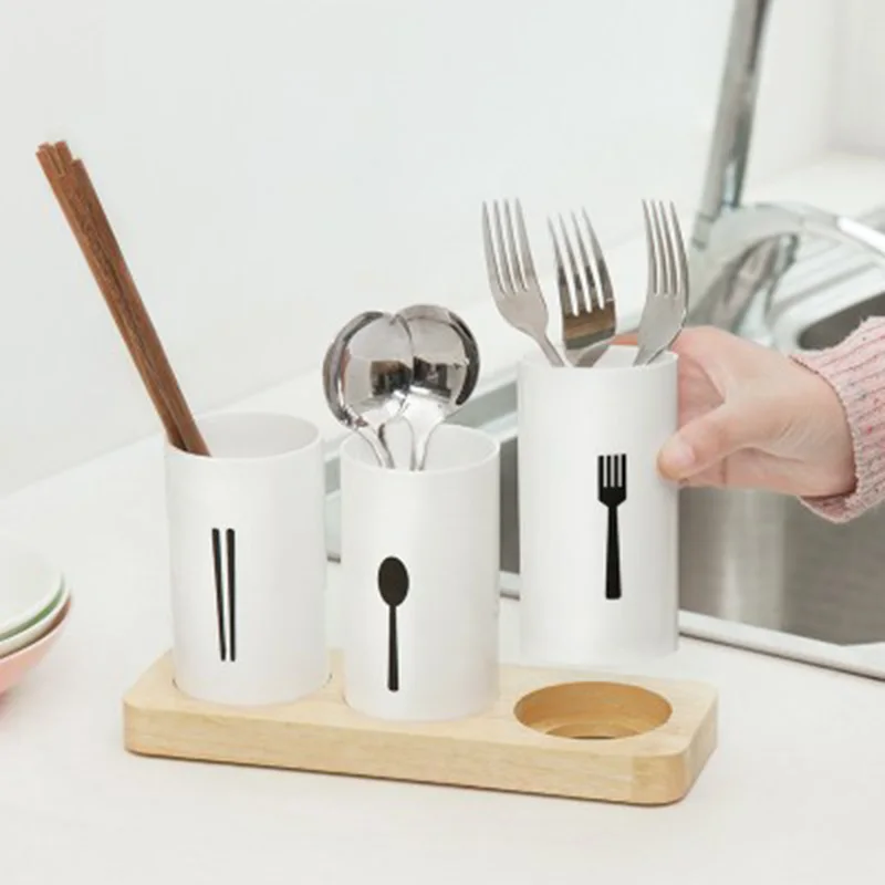 

Cutlery Drainer Storage Racks Holders Organizer Kitchen Housekeeper Chopsticks Forks Spoons Console Stand Decoration Home Items
