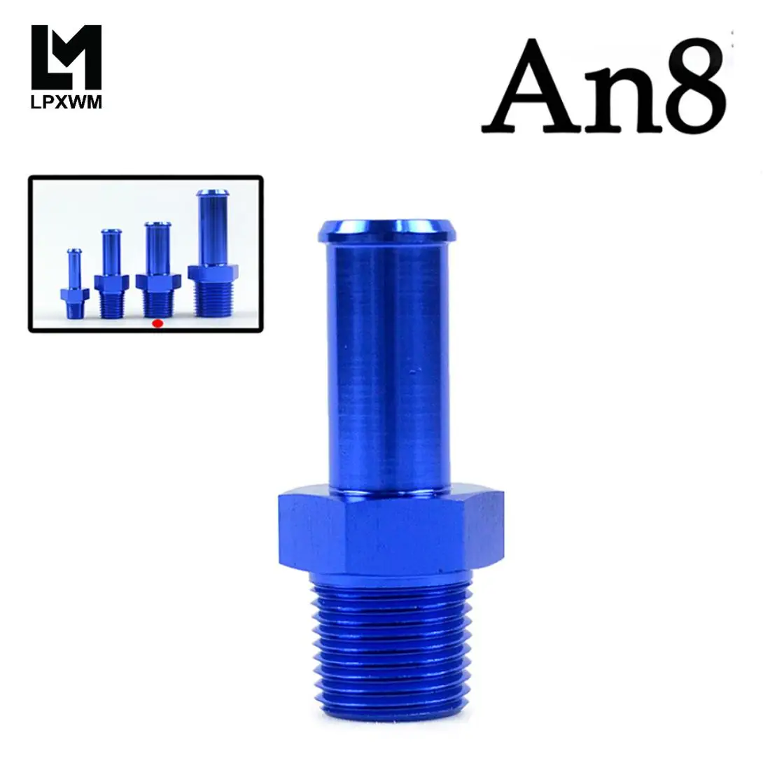 LPXWM-Универсальный алюминиевый прямой 1/2 \ &quotниппель шланга нержавеющей стали на