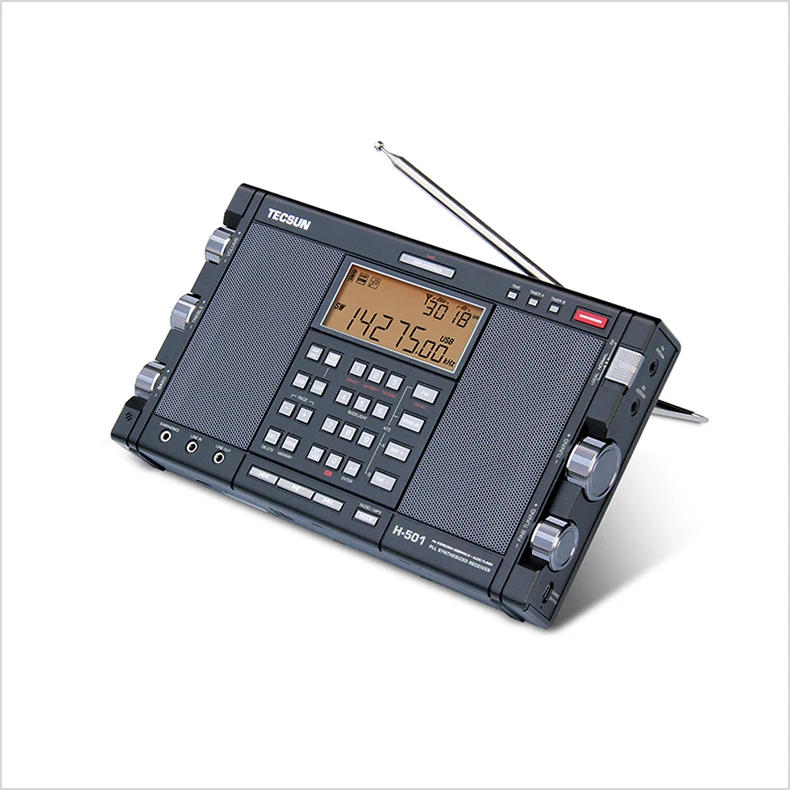 Tecsun H 501 стерео радио портативный Полнодиапазонный двойной динамик Цифровая