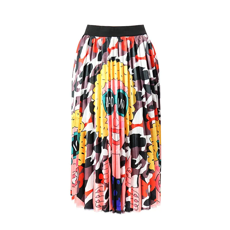 Новая юбка контрастной расцветки с английским алфавитом | Женская одежда