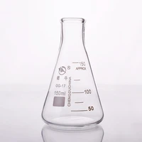 3pcs conical flasknarrow neck with graduationscapacity 150mlerlenmeyer flask with normal neck