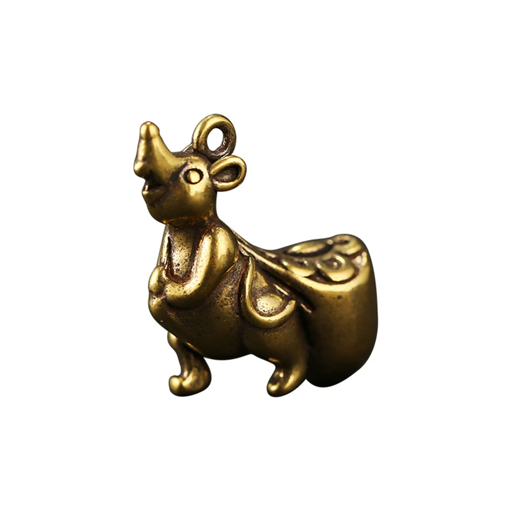 Брелок для ключей мышь кулон медная крыса форма брелок кошелек драгоценностей