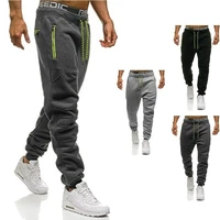 zogaa leisure men jogger pants sports trousers 3 colors hip hop sweatpants men cotton tie letter print pants plus size s 3xl