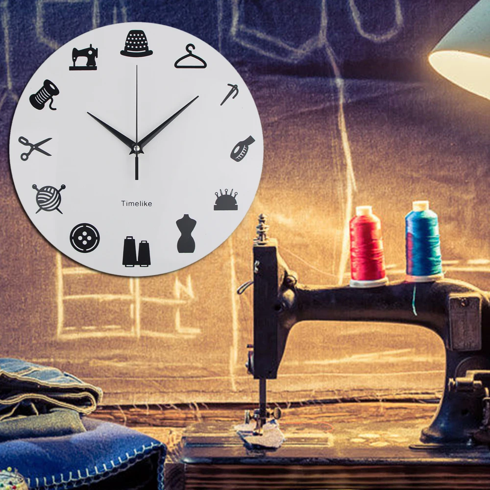 Настенные часы для одежды от портного магазина современные настенные бренда