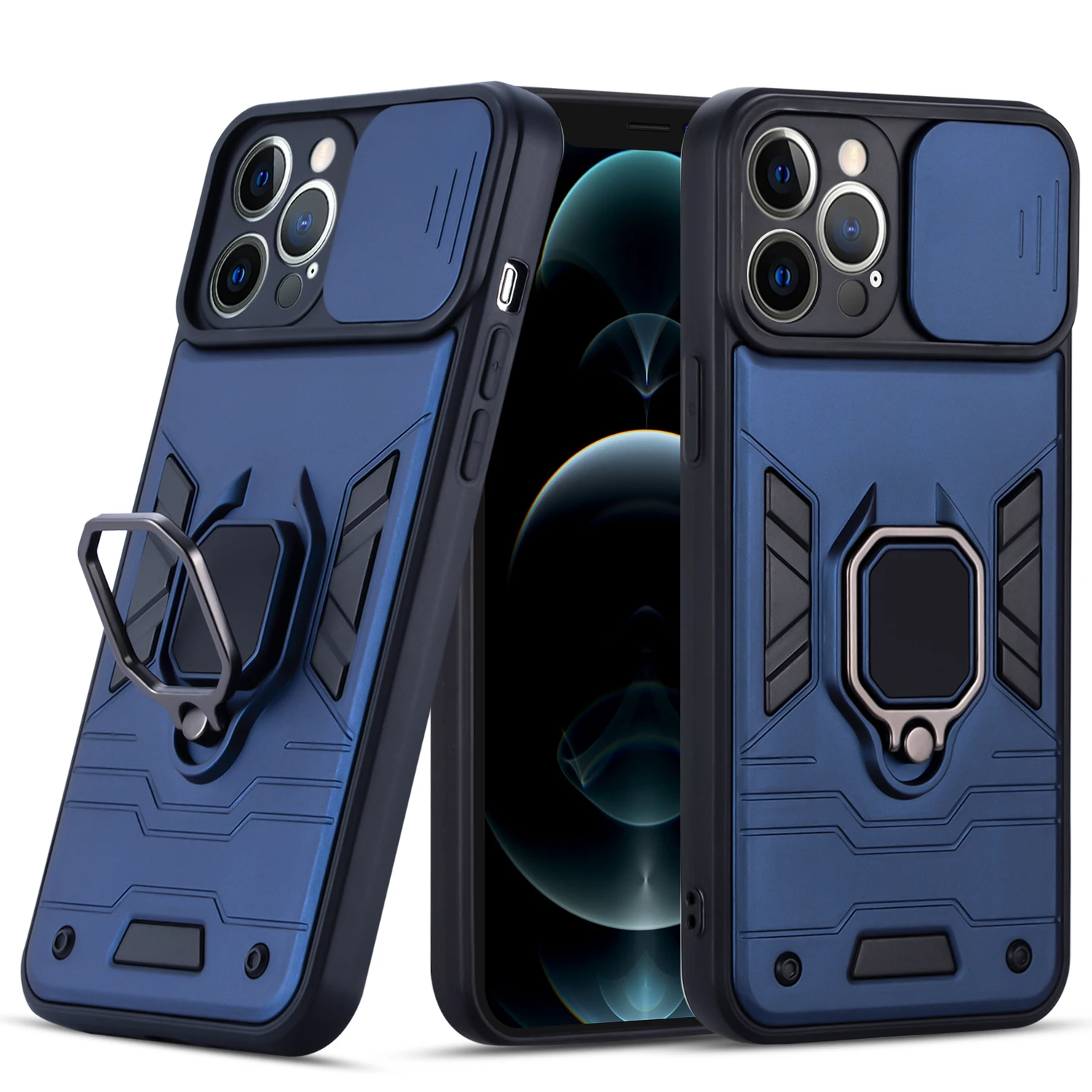 

Luxury Magnetic Armor Phone Case For iPhone 13 12 11 Pro Max SE 2020 6 S 7 8 X XR Plus XS Case Shockproof Full Camera Protection
