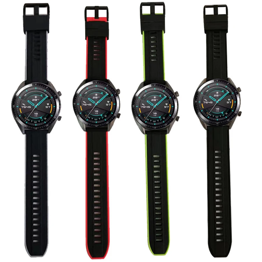

22mm Strap for Huawei Watch GT GT2 46MM Silicone Watchband for Honor Magic/GT Active Wrist Strap for Amazfit GTR 47mm Bracelet