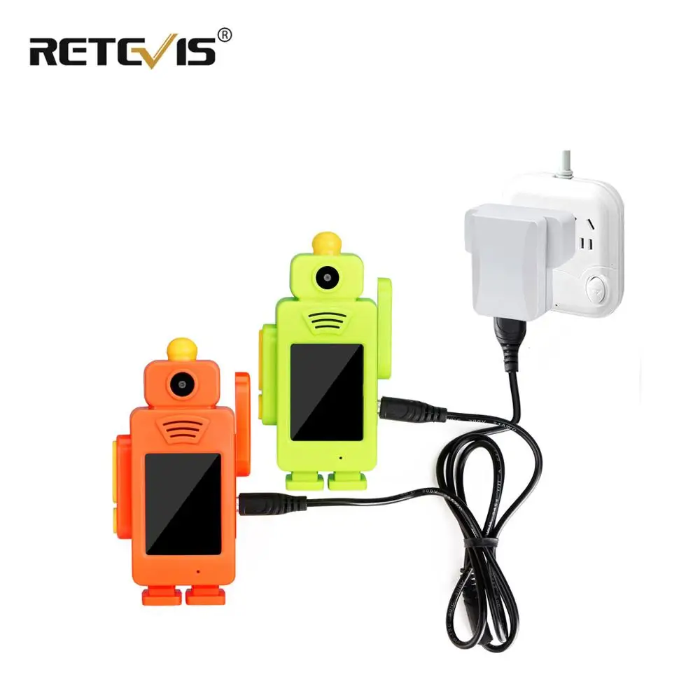 Портативная рация Retevis RT34 для детей 2 4G микро usb зарядка Детская видео разрешение