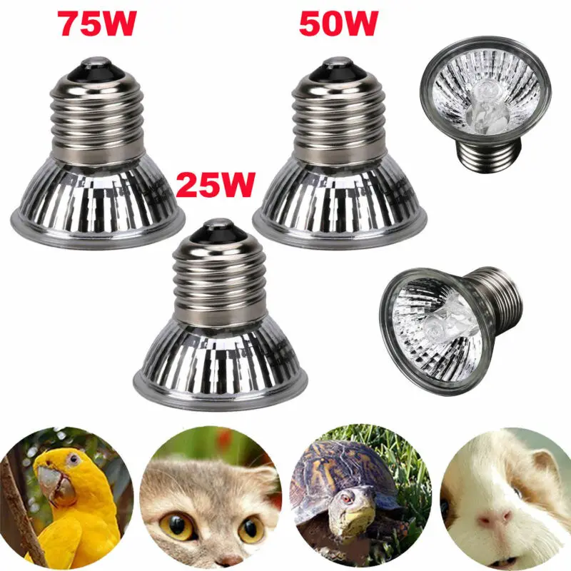 25W/50W/75 Вт рептилия Pet лампы полный спектр UVA/UVB и 3 0 E27 трубки черепаха