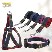 cawayi kennel adjustable vest collar pet dog leads traction rope set dogs leads neck strap dog rope pet supplies collar perro