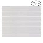 12 шт. противоскользящие наклейки для ванной, Нескользящие полоски для душа, защитная лента для пола, коврик 38x2 см (белый)