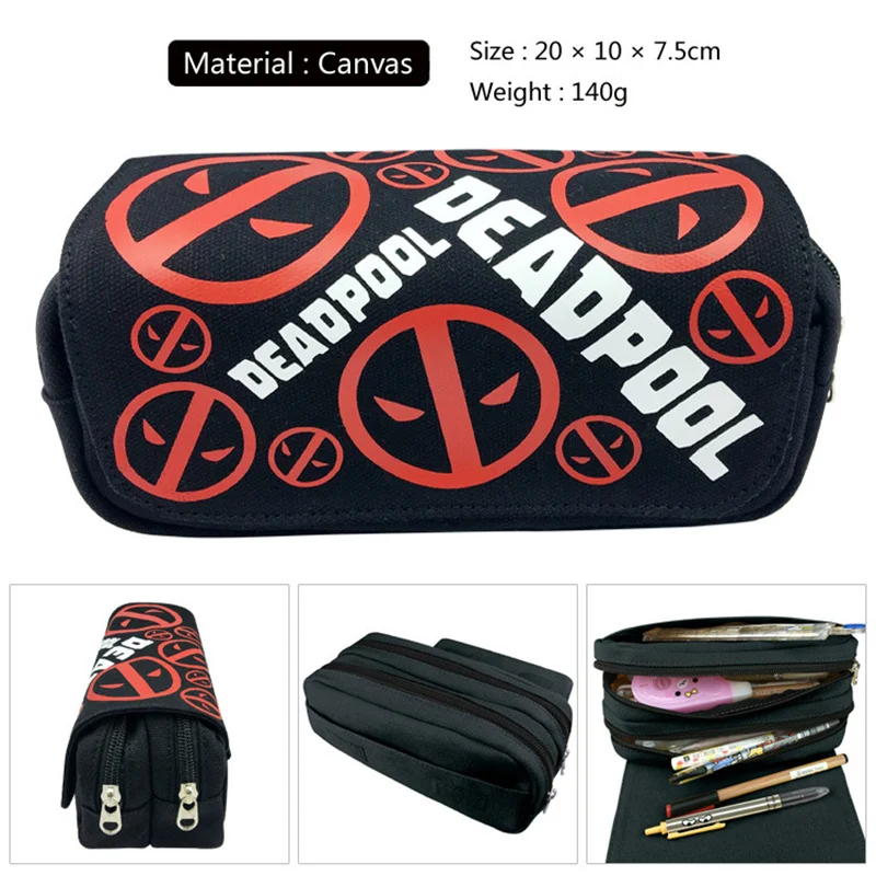 

Disney Pencil Case Large Capacity Double Zipper Pencil Case Stationery Bag Kids School Supplies Back To School Case