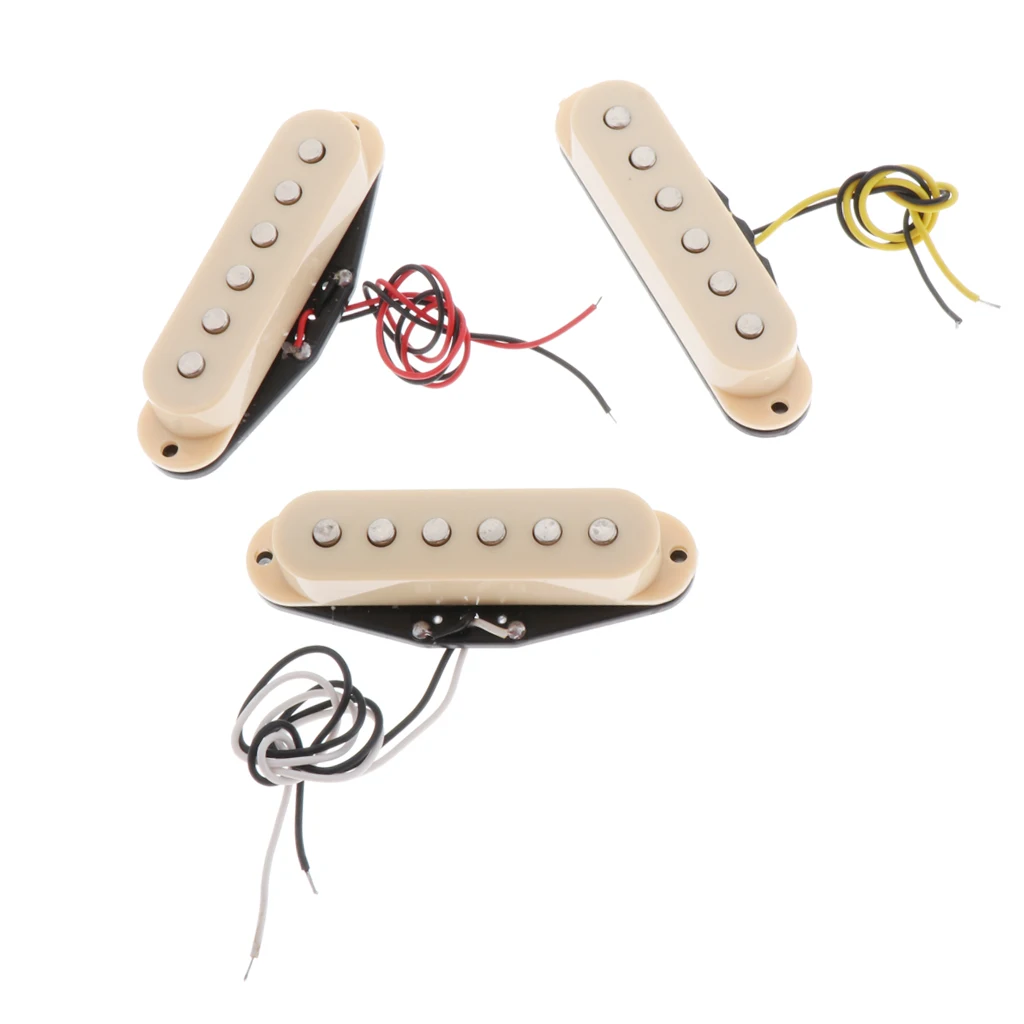 

3 Pack Durable Guitar Single Coil Pickup Orange for ST Guitar Accessories
