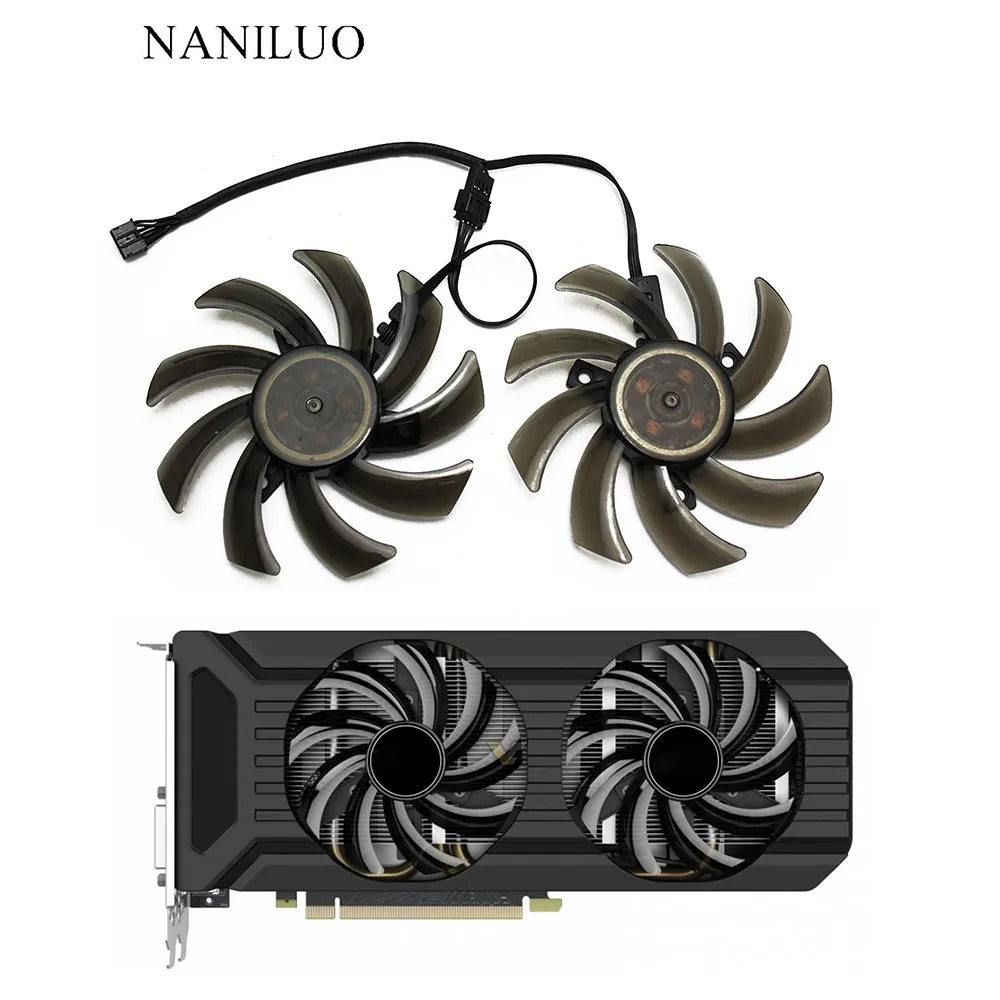Новый 85 мм 4Pin кулер для установки в модель GA91S2U нее GeForce GTX 1070 Ti 1060 1080 GTX1060|Кулеры и