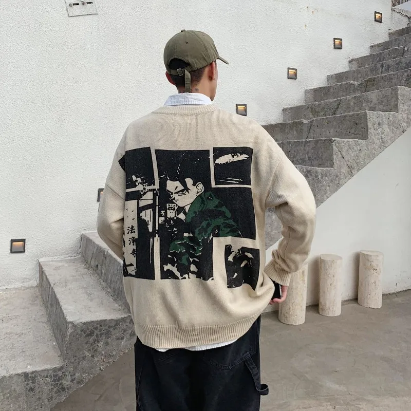 Весна Осень 2019 мужские новые повседневные толстовки с круглым вырезом и принтом