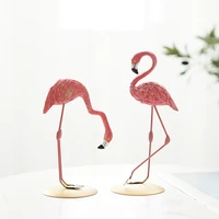 creative ins super fire flamingo resin decoration cute animal bedroom living room decoration valentines day gift
