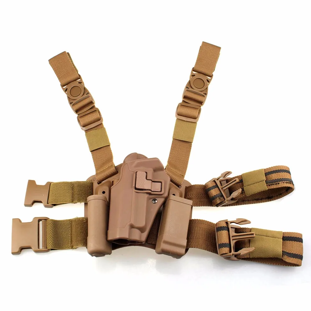 

Army Left Side Compact Hand Gun Belt Leg Holster For Sig P226 Tactical Pistol Holster Hunting Pistol Gun Case Thigh Holster