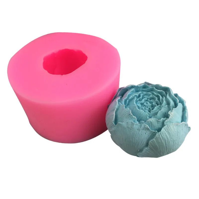 

Cabbage Flower Bud Silicone Mold Soap Candle Handmade Gypsum Epoxy For DIY Resin Crystal Crafts Baking Tools 5.9x5.9x3.7cm,1PC