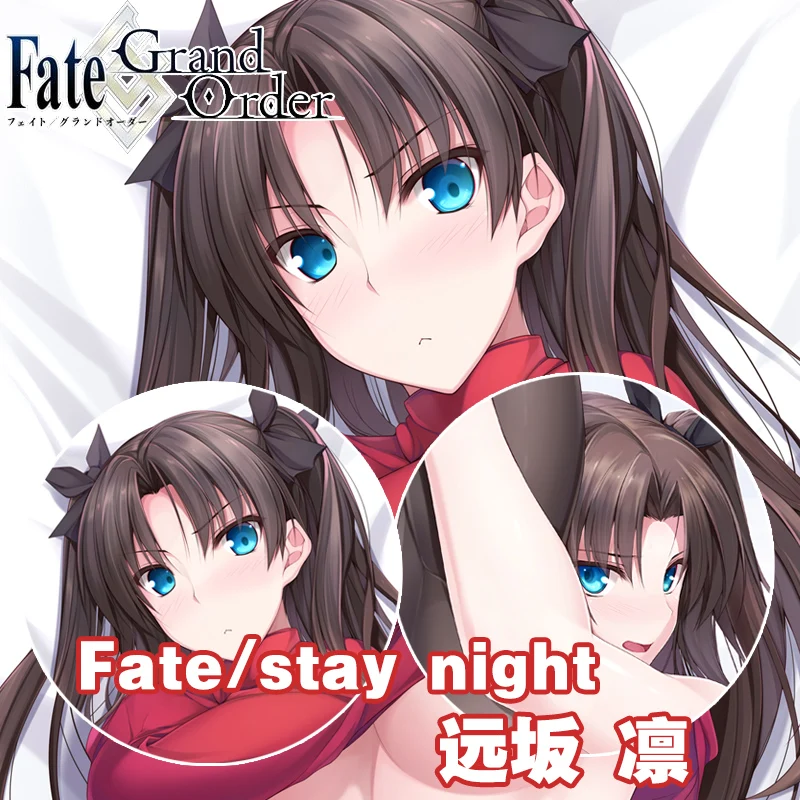 

Fate/stay night FGO Tohsaka Rin Cosplay Otaku Dakimakura Hugging Body Pillow Case Anime Long Cushion Pillow Cover Gift SDXP