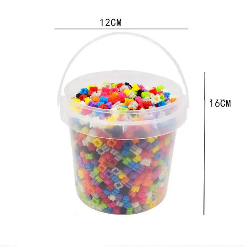

Puzzle Assembly Small Particle Building Block Plastic Diy Toys Science And Education Enlightenment Assembly Bucket Set Blocks