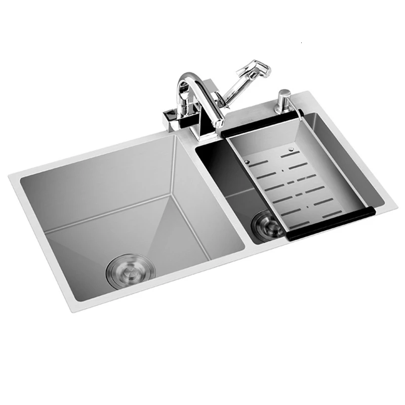 Lava Manos Escurridor Acero Inoxidable Lavandino Stainless Steel Wasbak Cuba Pia Cozinha Lavabo Fregadero De Cocina Kitchen Sink |