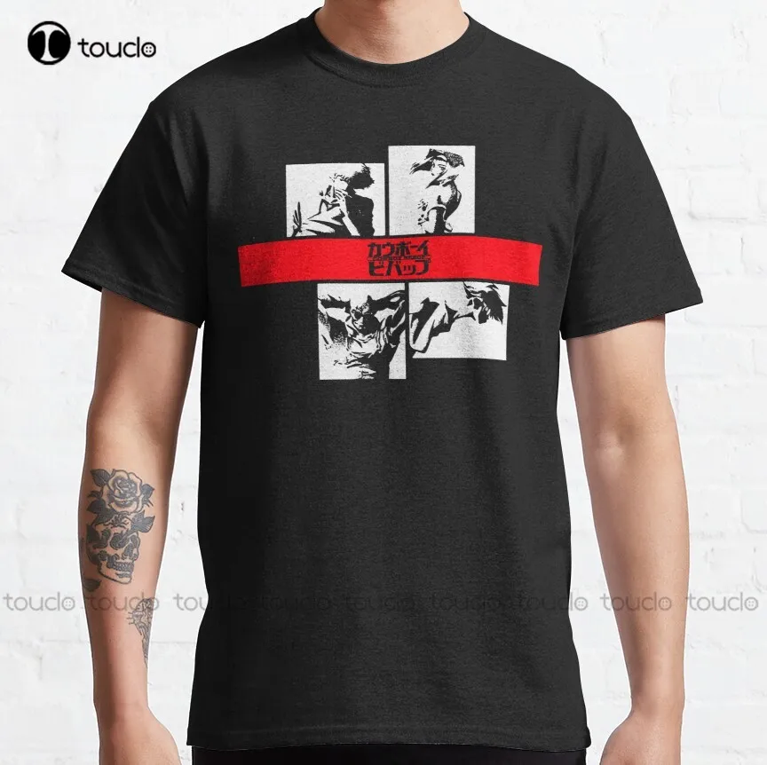 

1 2 3 давайте Go! Классическая футболка Cowboy Bebop, баскетбольные рубашки, индивидуальная футболка унисекс с цифровой печатью для подростков, женс...
