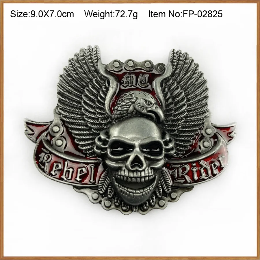 BuckleClub wholesale Skull eagle biker chain belt buckle jeans gift cowboy FP-02825 for men 4cm width loop | Дом и сад