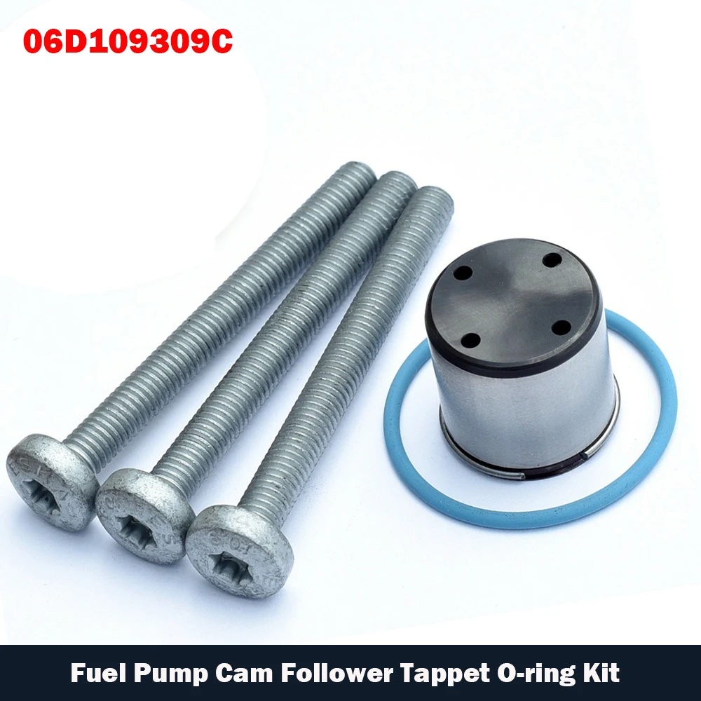 

For Adui VW Golf 2.0T FSI GTI 2.0 FSI 2.0 TFSII Fuel Pump Cam Follower Tappet O-ring Kit 06D109309C 06854019280 Car accessories