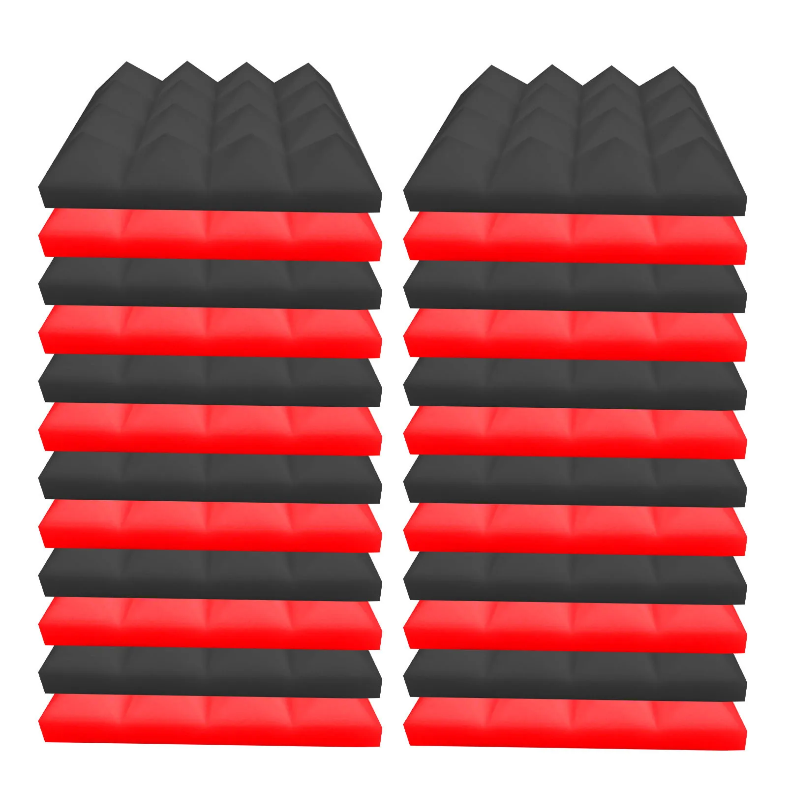 24pcs Acoustic Foam Stop Absorption Sponge Studio Ktv Soundproof 3d Wallpaper Home Decor Waterproof And Noise Proof | Дом и сад