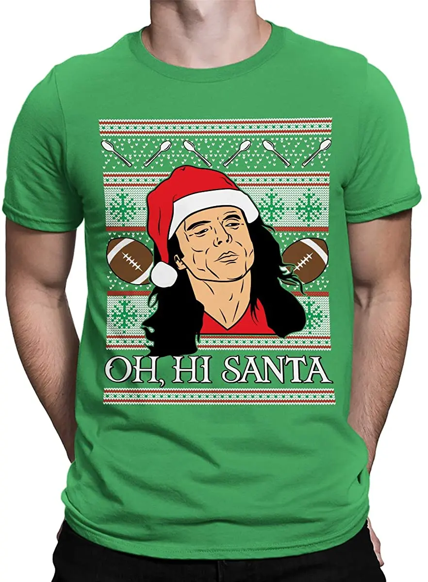 

Одежда Oh, Hi Santa TW уродливая Рождественская Мужская футболка