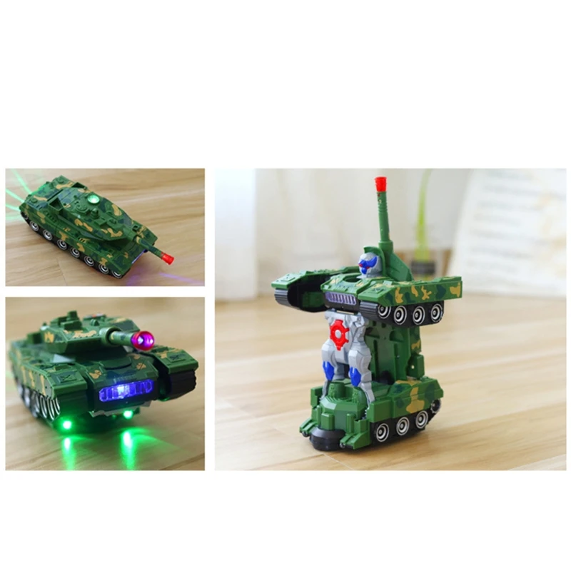 Deformation Tank Toy Robot Military Model Music & Led Light Car Boy Gift G2AE | Игрушки и хобби