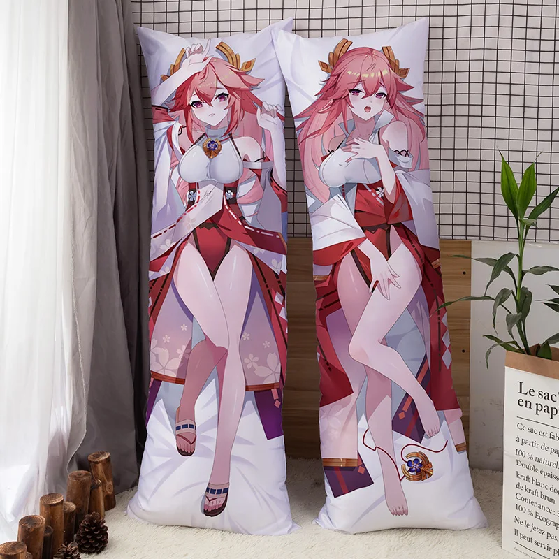 

Аниме Genshin Impact Dakimakura Ganyu чехол для подушки 150 см 160 см 180 см обнимающая Подушка Чехол