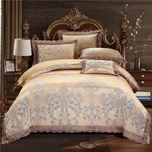 bedding set 14 Королевский, Королевский, белый, красный комплект постельного белья, роскошный свадебный комплект постельного белья, жаккардовый, хлопковый, пододеяльник, Комплект постельного белья, постельное белье, постельное белье, nordico cama - Цвет: bedding set 14