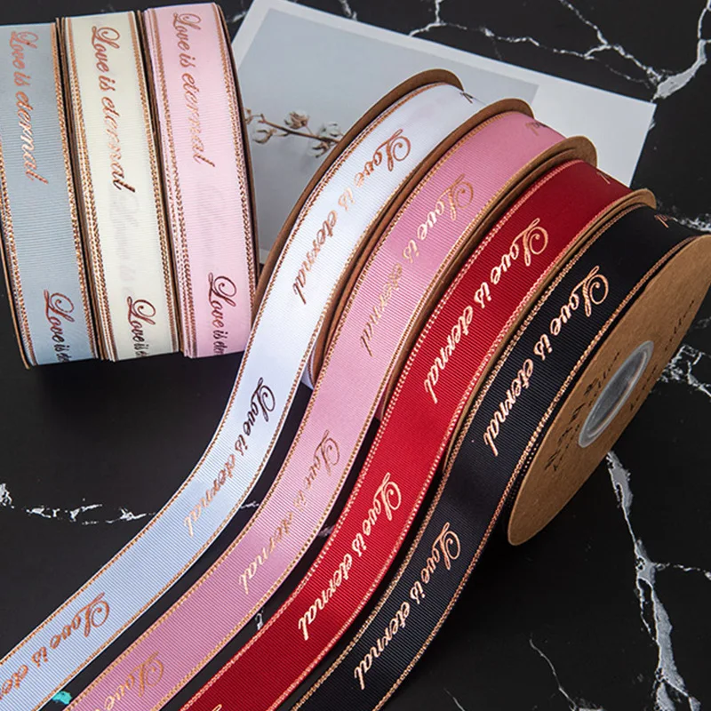 Бронзирующая лента 2 5 см с надписью на английском языке упаковочная коробка