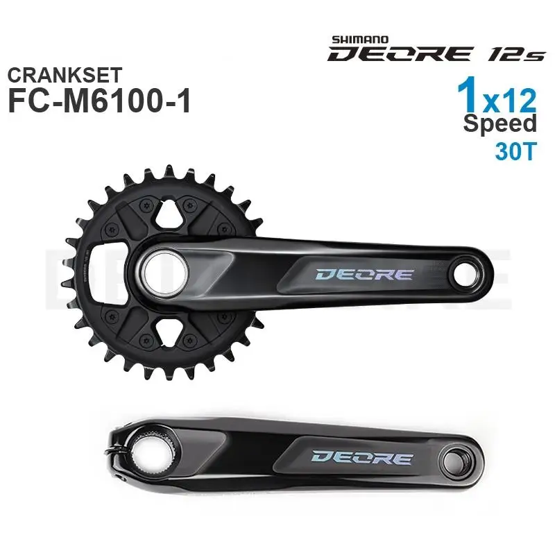 Оригинальные детали SHIMANO DEORE FC-M6100-1 MTB 1x12-speed или с DELIC Chainring 32 34 36T - купить по