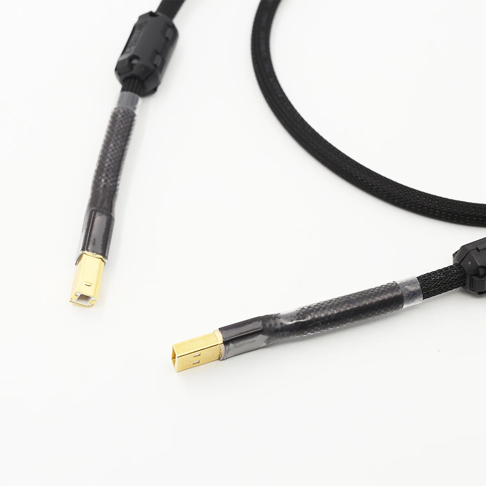 1 шт. Hi-End OFC USB аудио кабель для передачи данных DAC Hi-Fi usb A-B | Электроника